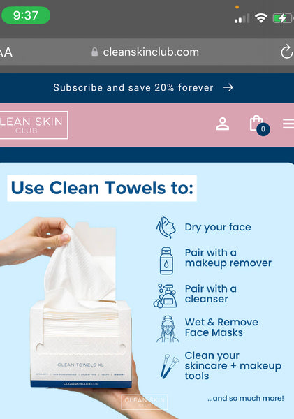 Disposable face towels